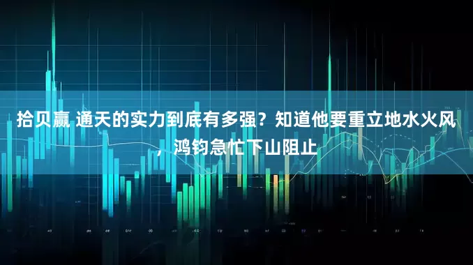 拾贝赢 通天的实力到底有多强？知道他要重立地水火风，鸿钧急忙下山阻止